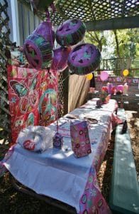 Image of table at birthday party reservation